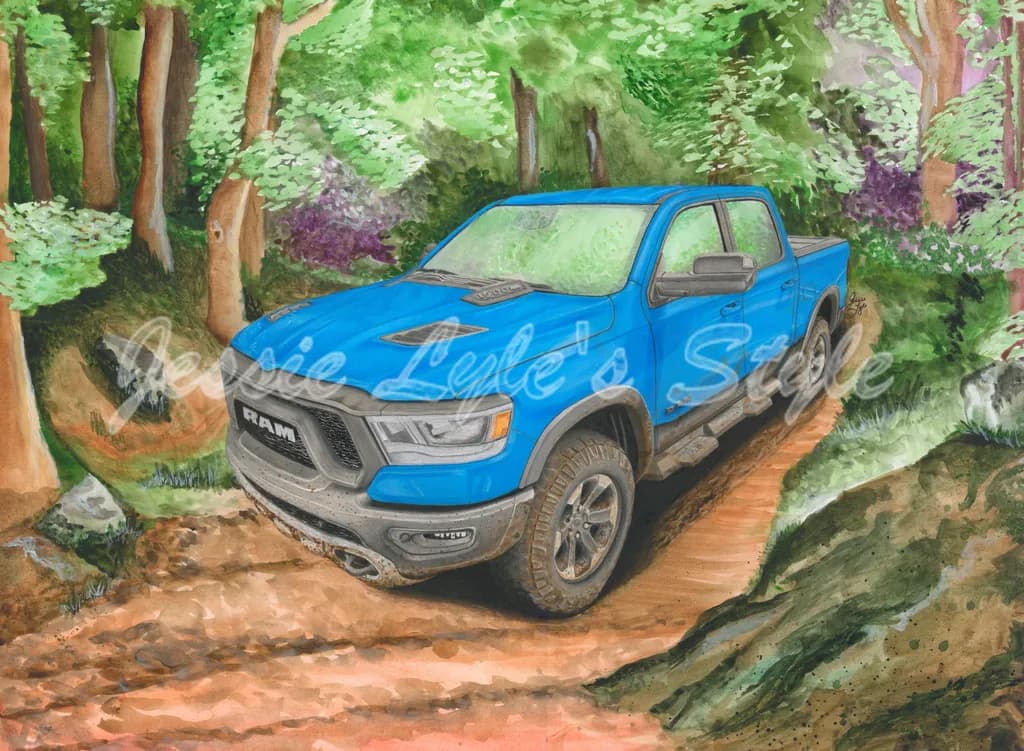 Blue Pickup Trailblazer