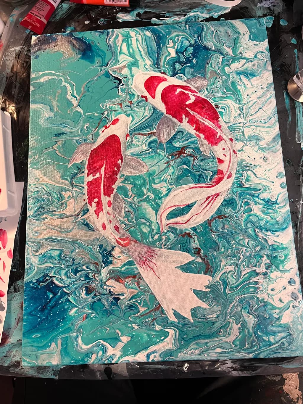 Crimson Koi Flow