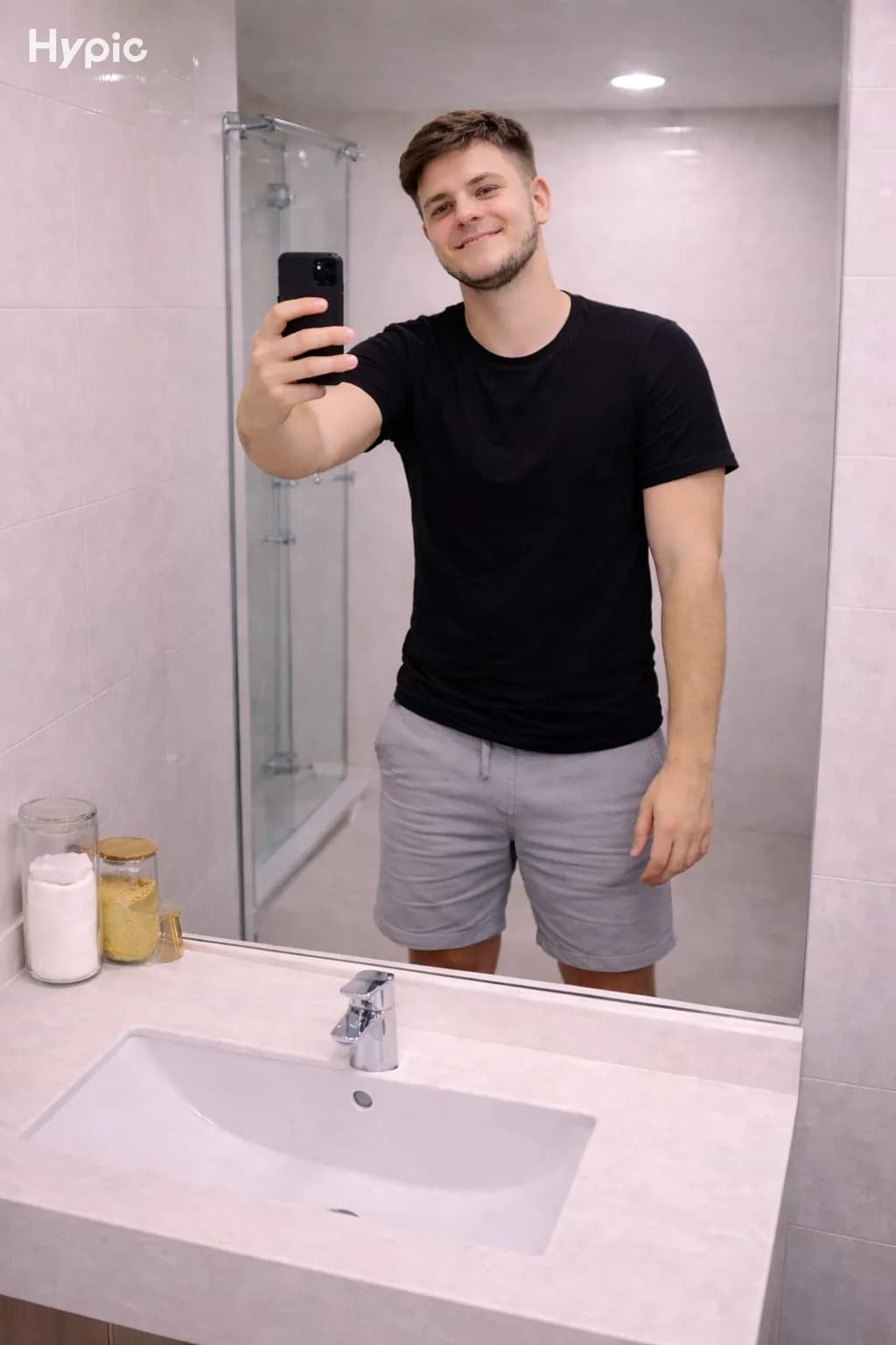 Casual Bathroom Selfie