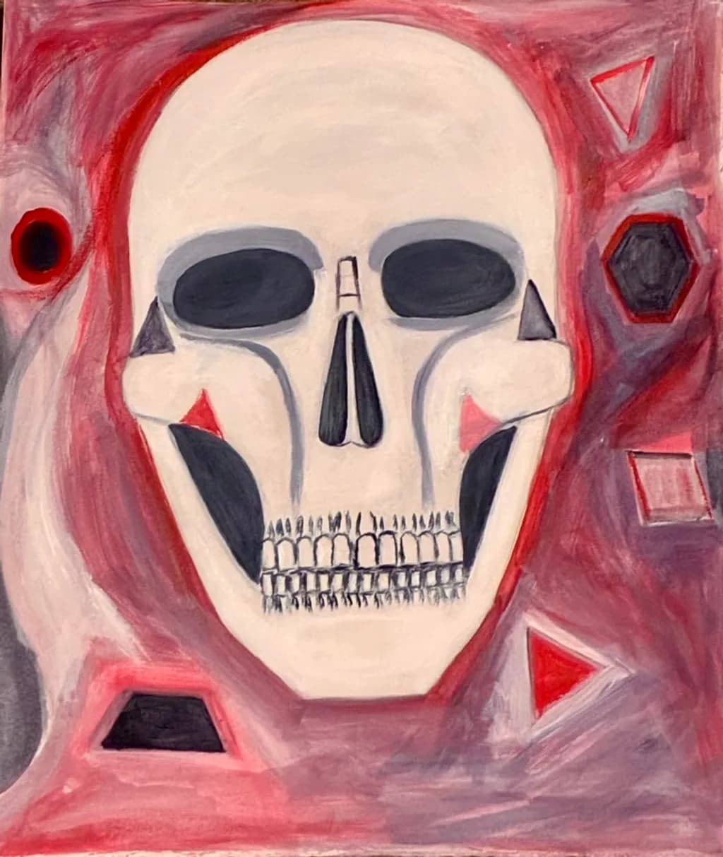 Abstract Skull Composition