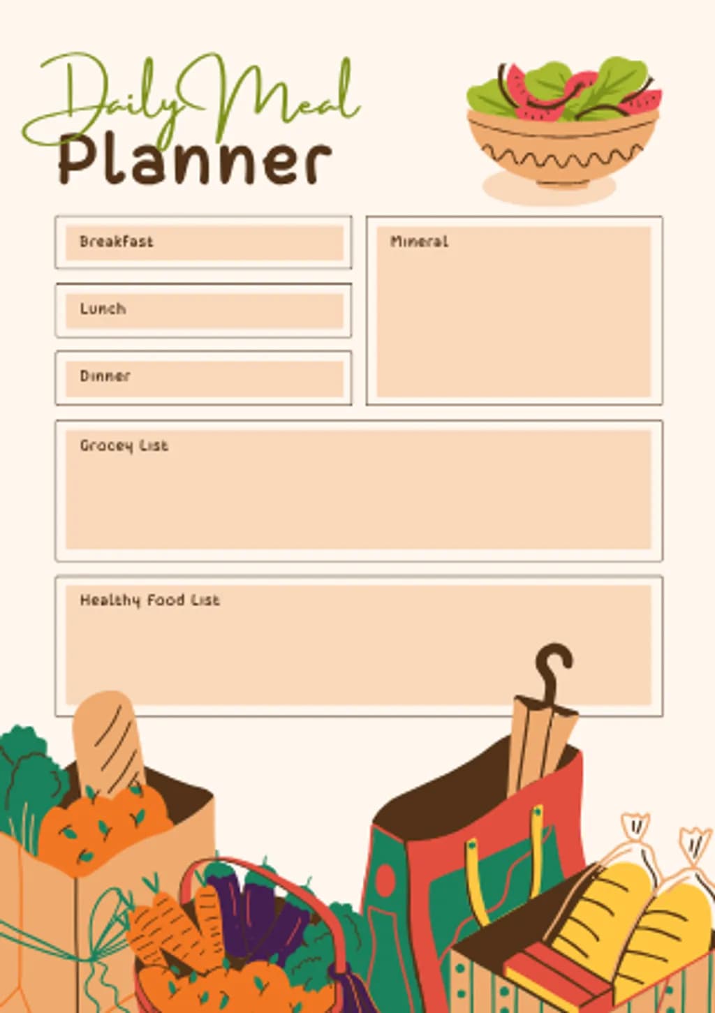 Daily Meal Planner
