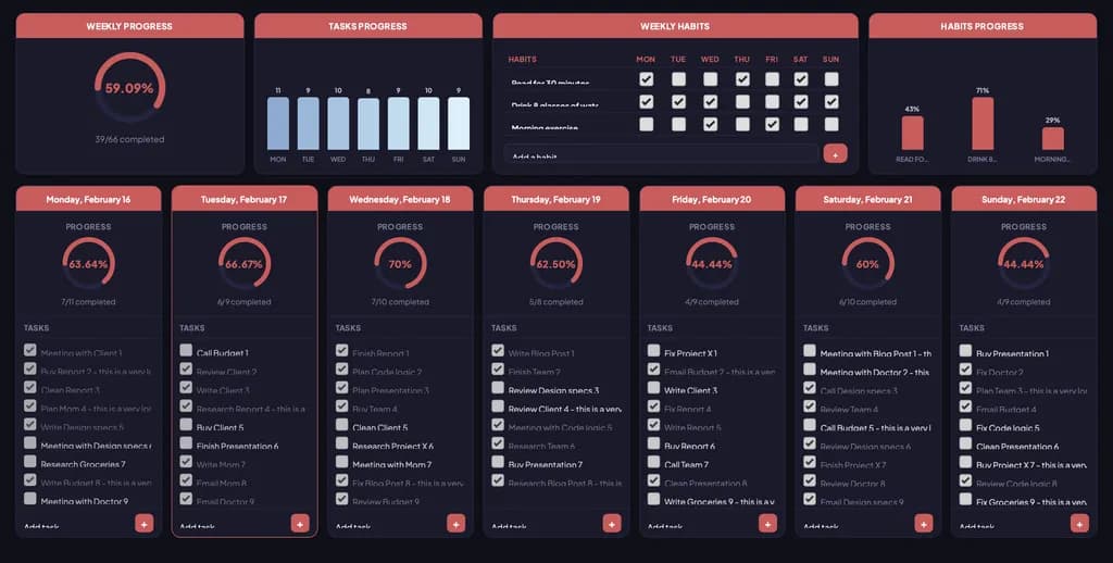 Planner Progress Tracker