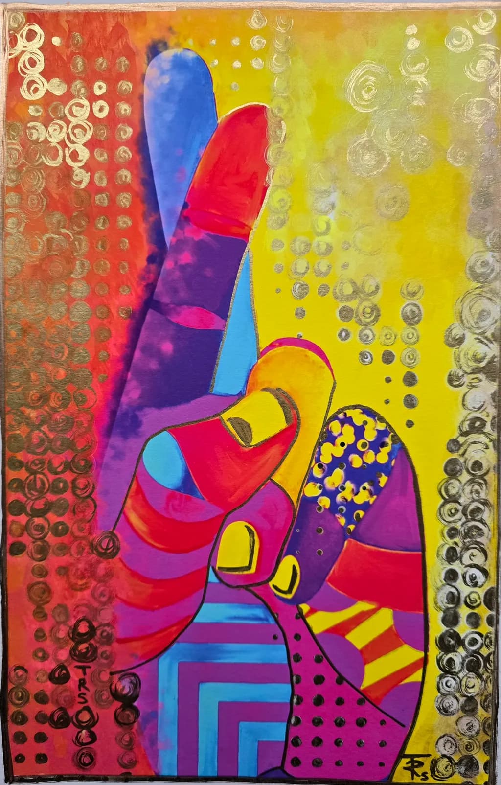 Colorful Crossed Fingers