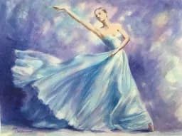 Grace in Blue Dress
