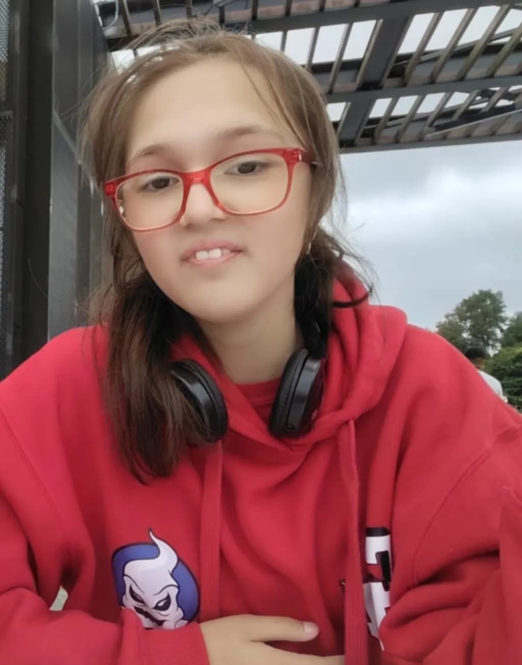 Red Hoodie Reflections