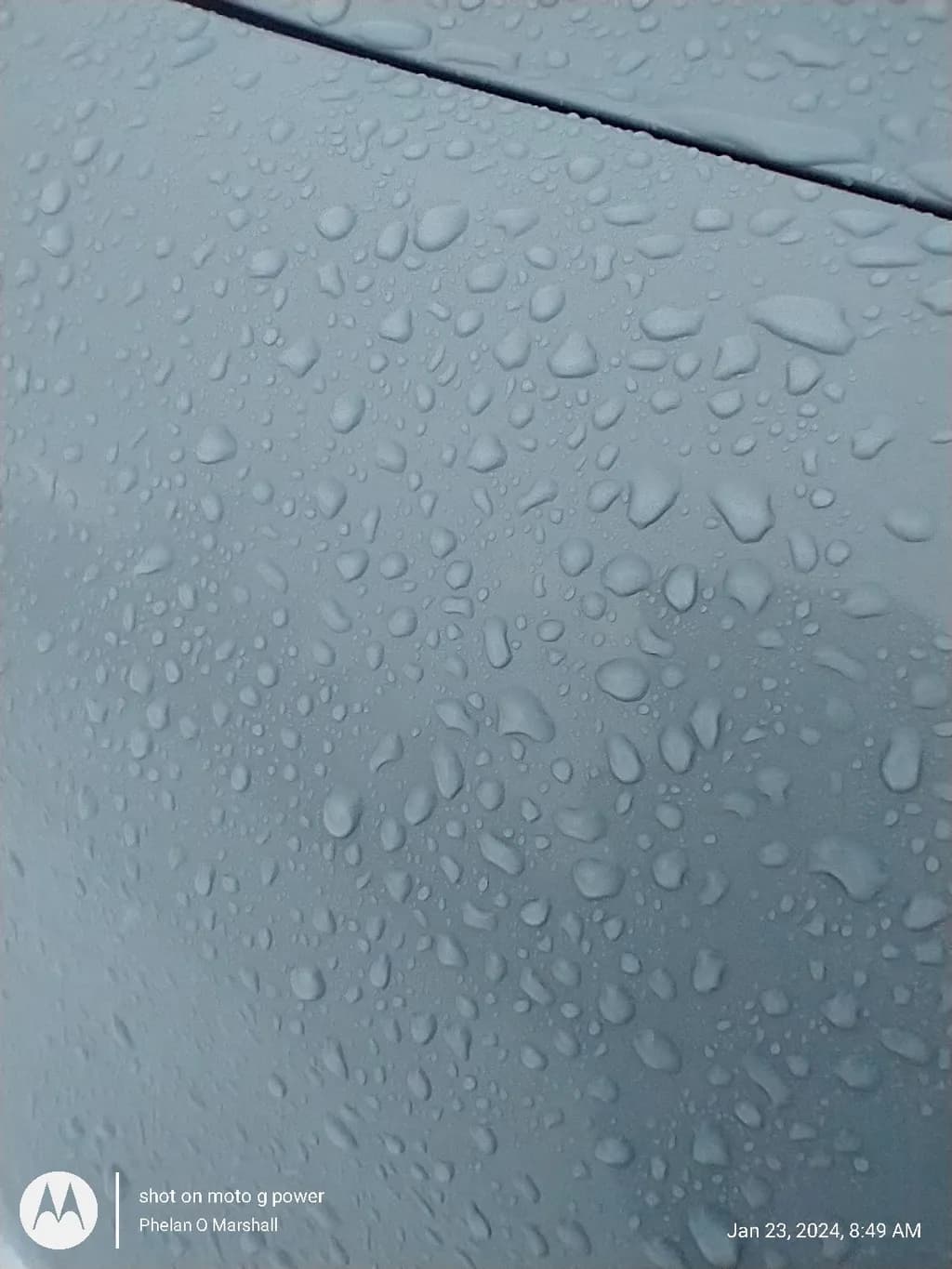 Rain-speckled Surface