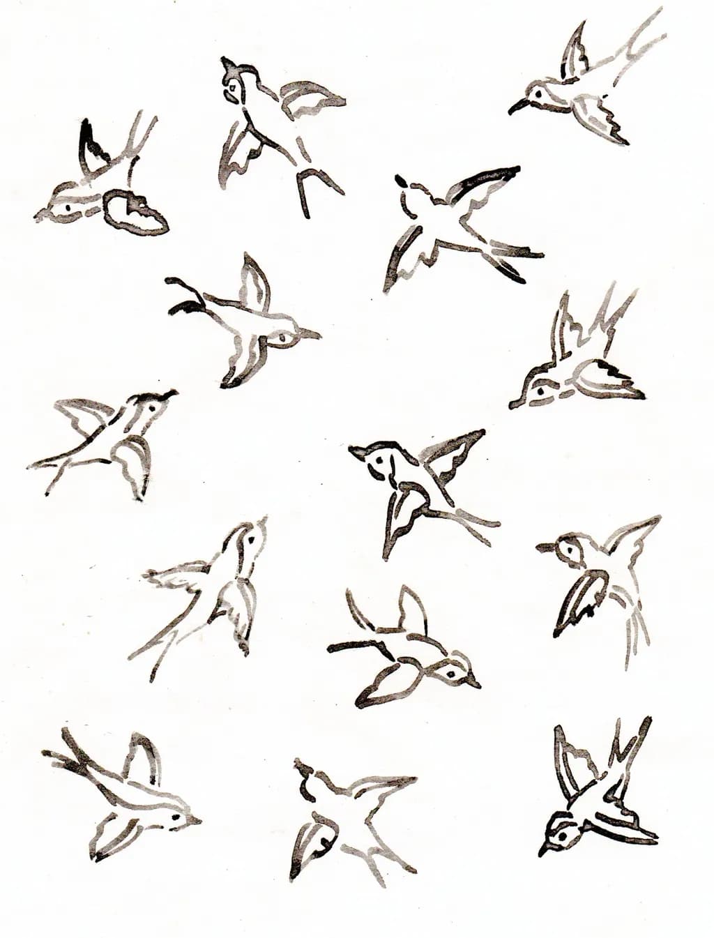Swallows in Flight