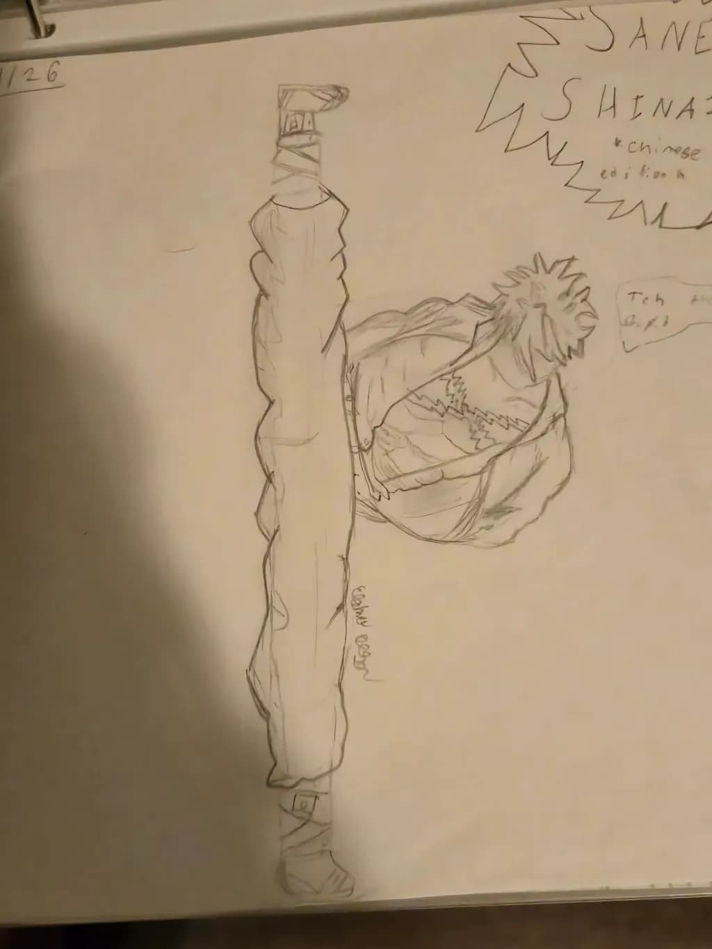 High Kick Sketch