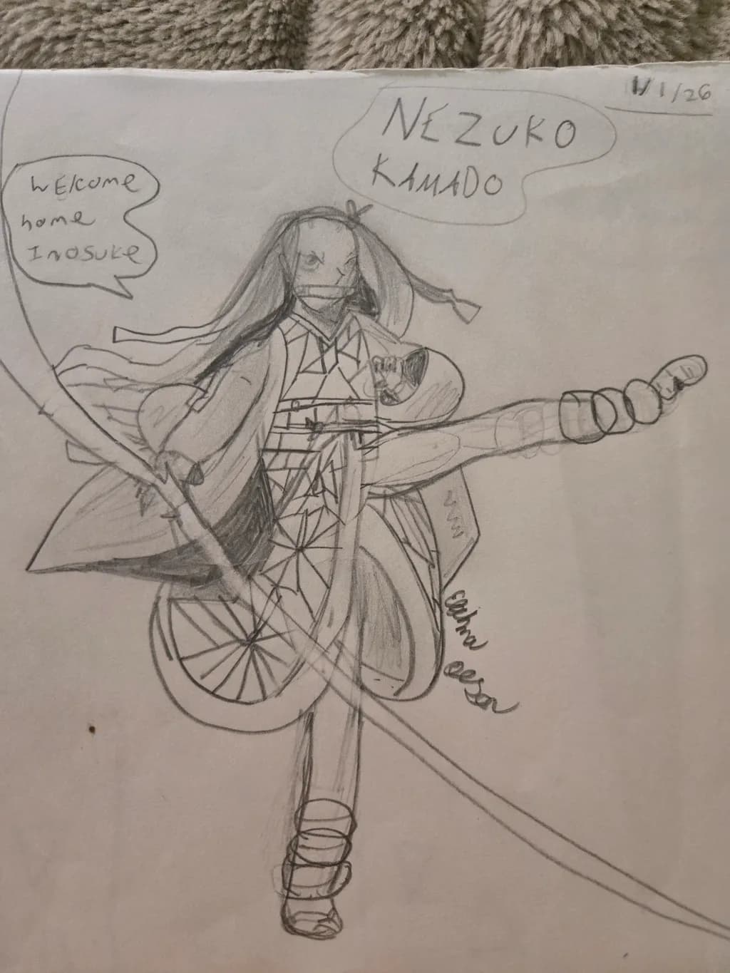 Nezuko's Fierce Kick