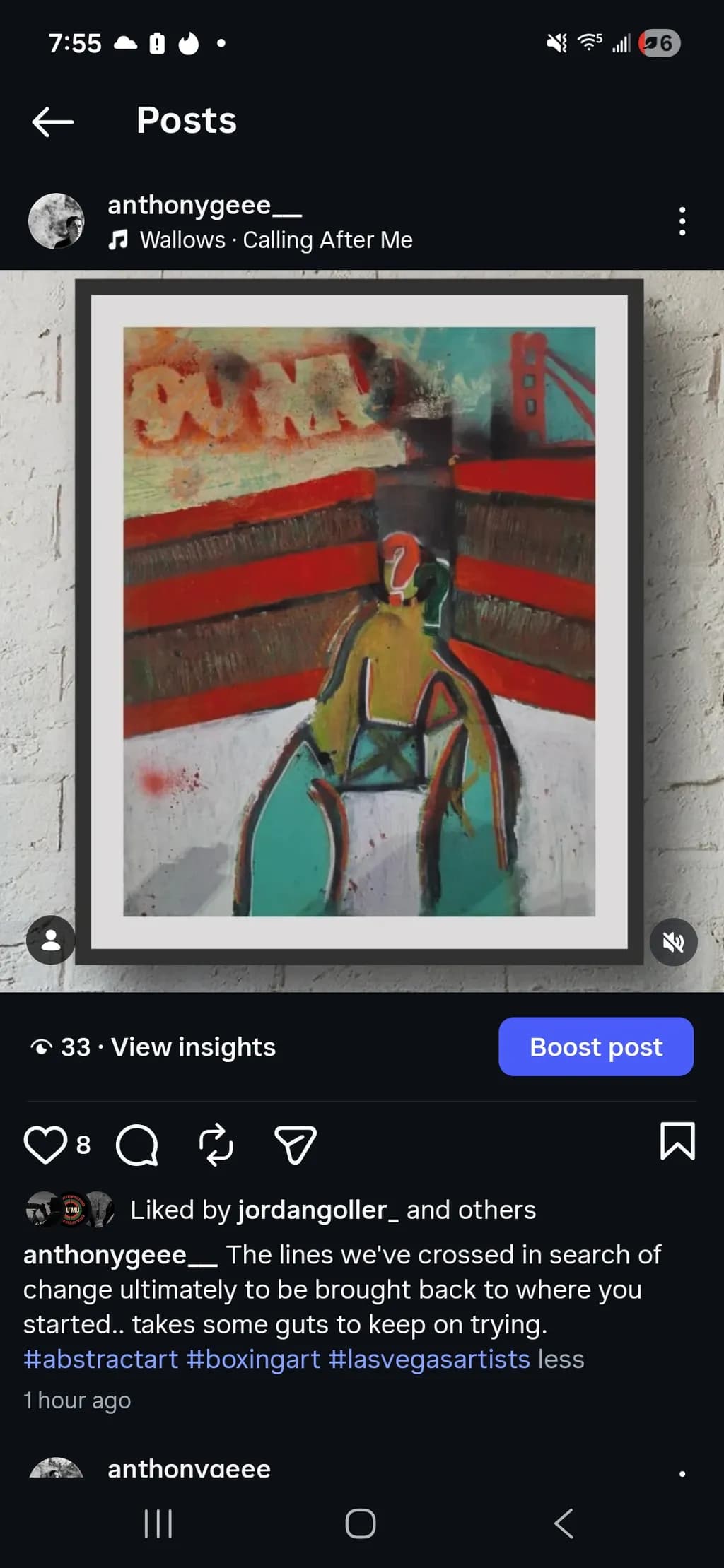 Abstract Figure in Ring