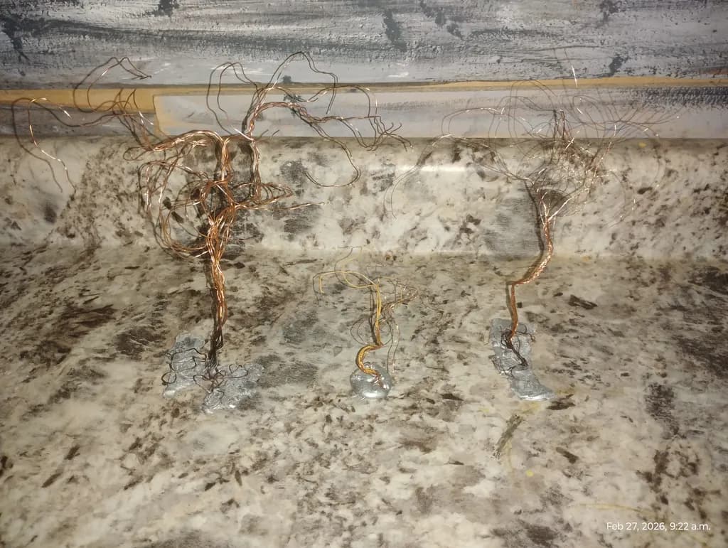 Copper Wire Trees