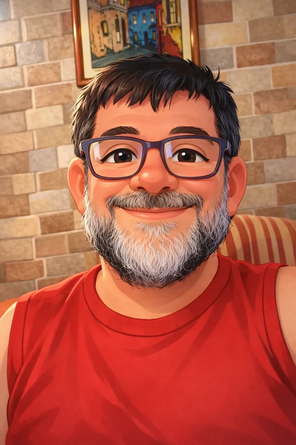 Cheerful ChatGPT Selfie