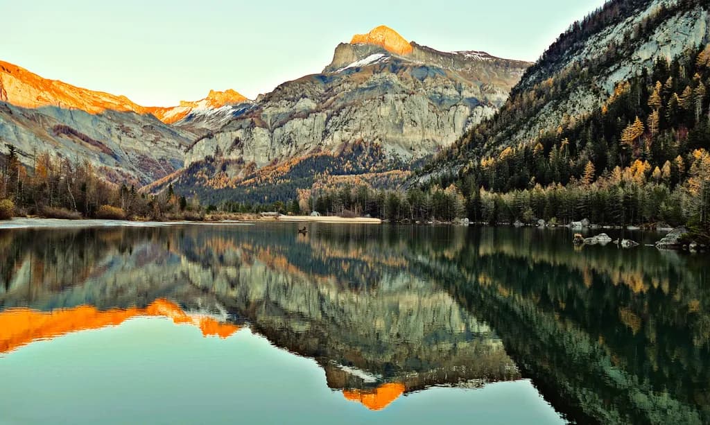 Autumn Mountain Reflection