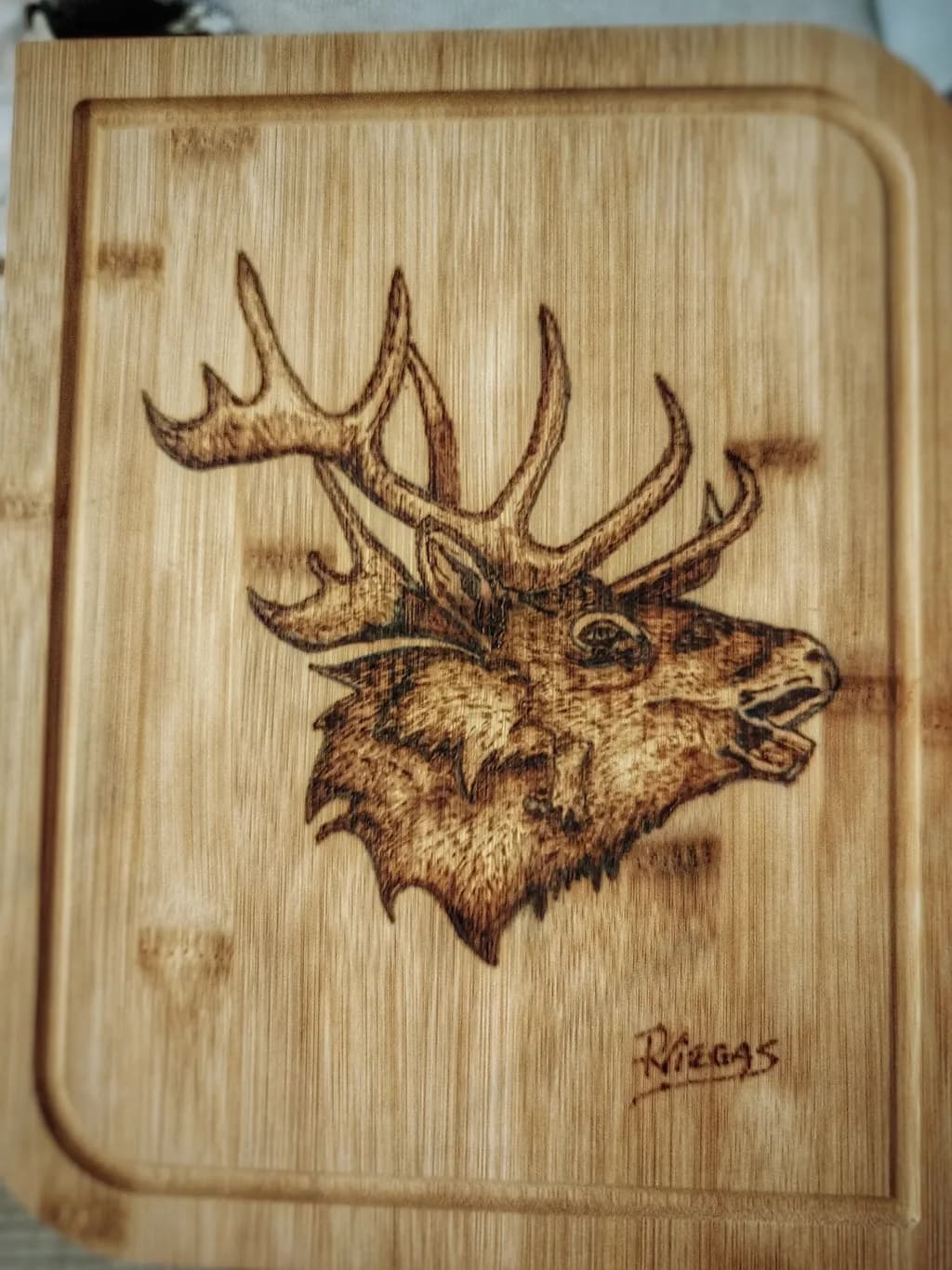 Stag Etching