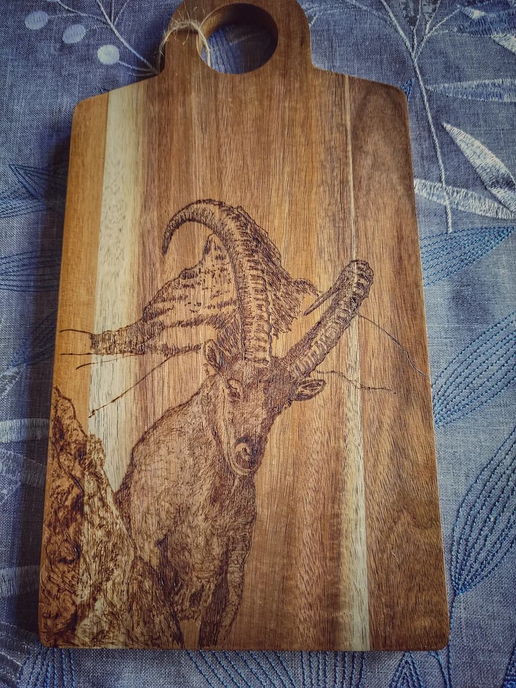 Mountain Goat Etching