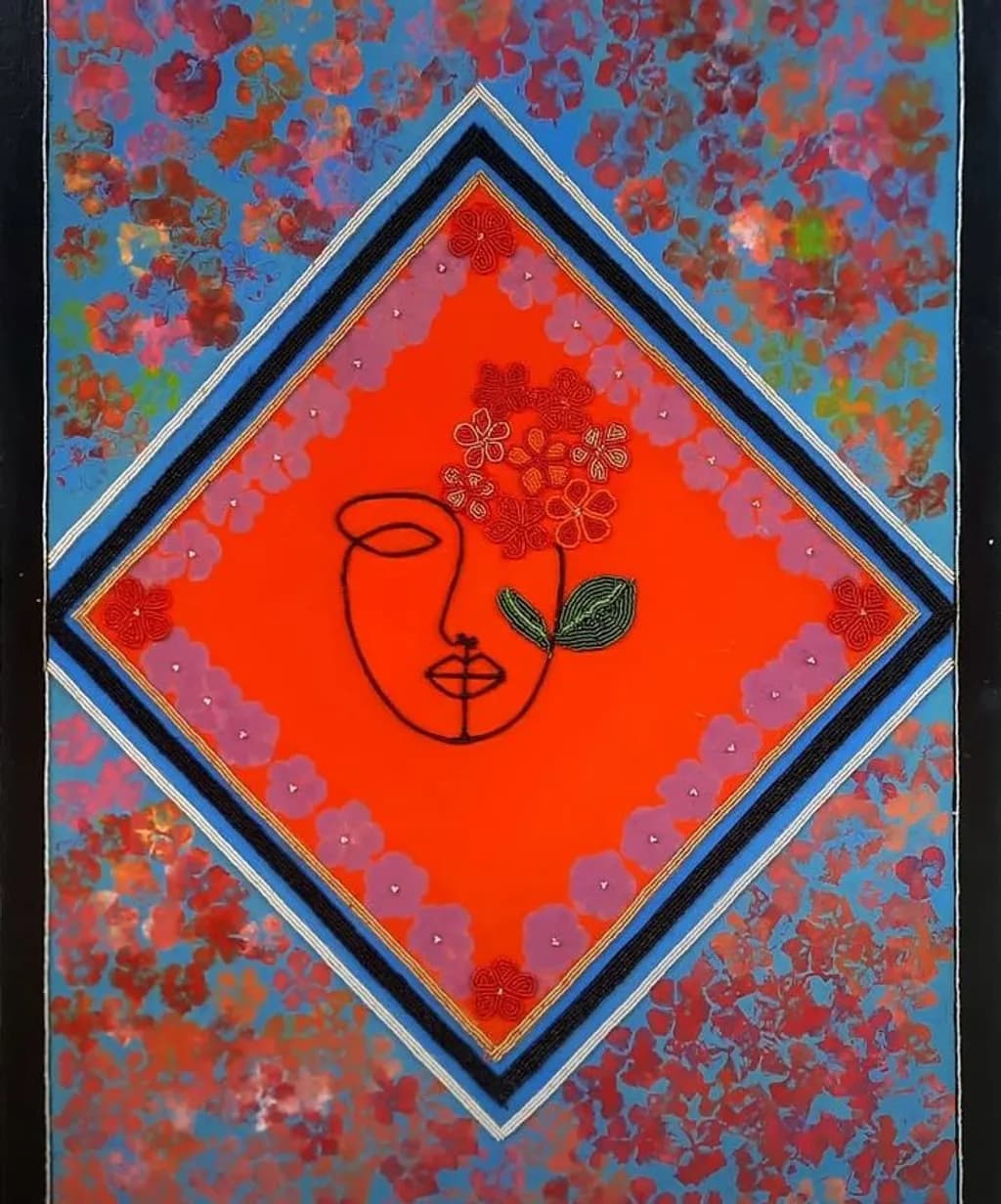 Floral Face Frame