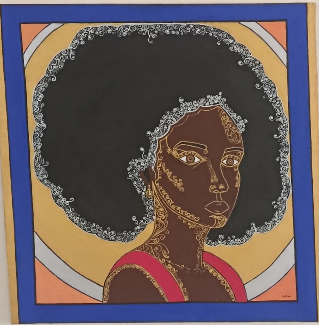 Afro Portrait Frame