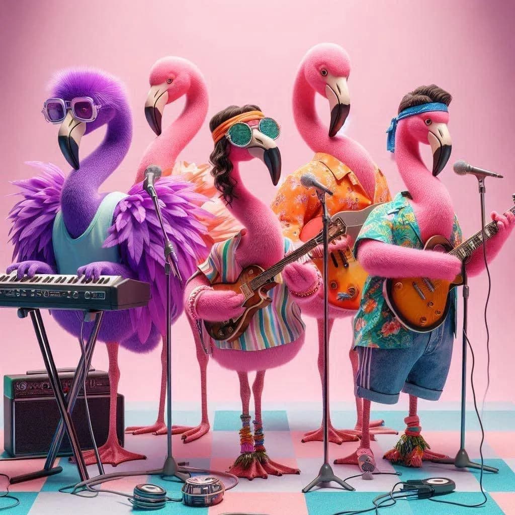 Retro Flamingo Jam