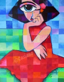 Red Dress Reflection