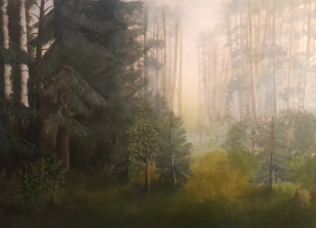 Misty Woodland Glow