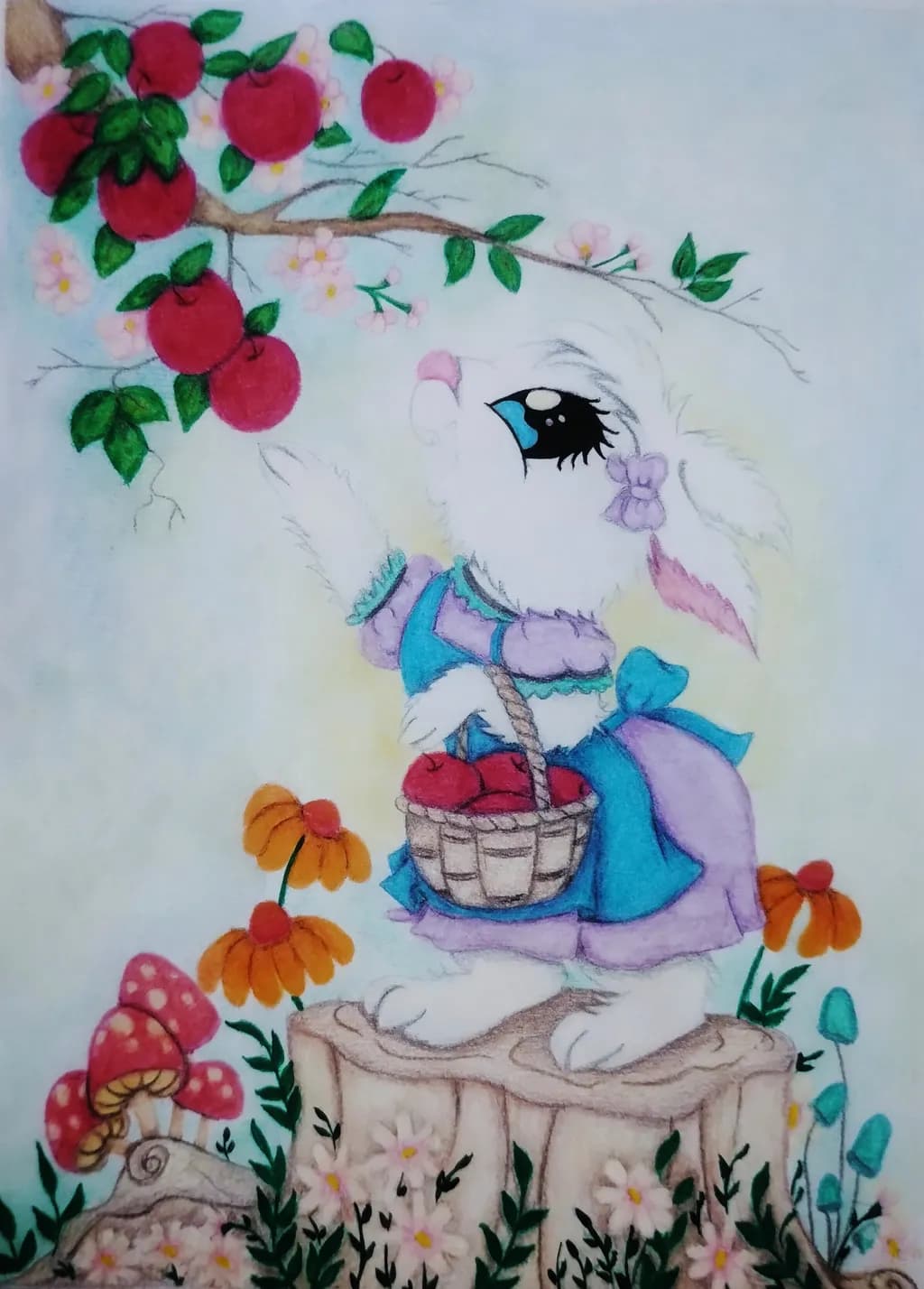 Apple Picking Bunny