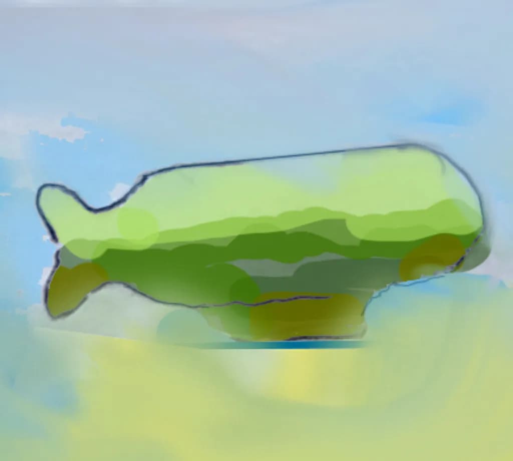 Green Ocean Whale