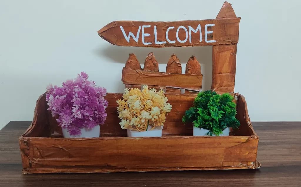 Welcome Planter Fence