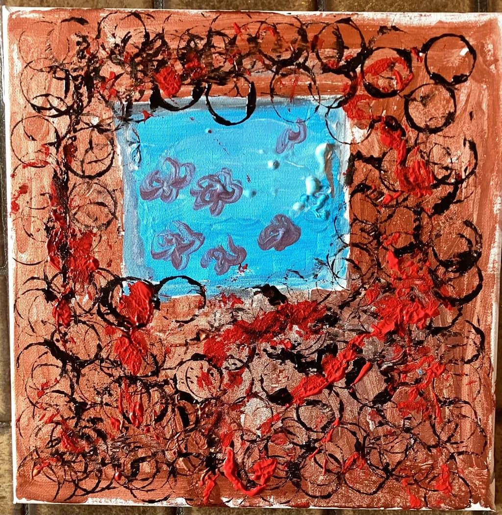 Rust and Sky Mosaic