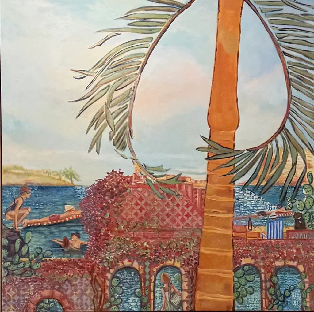 Tropical Palm Seaside Garden
