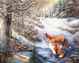 Winter Foxes