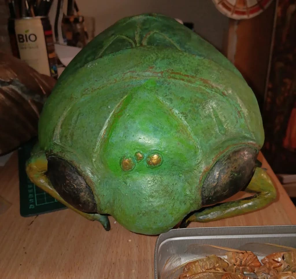 Green Beetle Mask