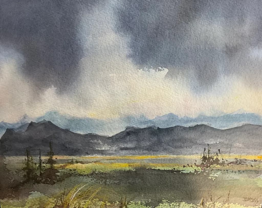 Mountain Range Storm