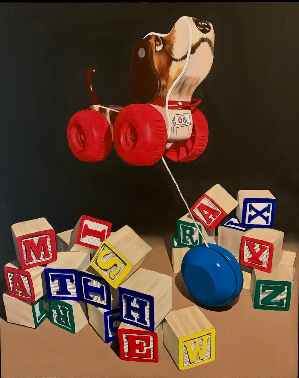 Vintage Pull Toy Pup