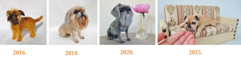 Evolution of Felt Dogs