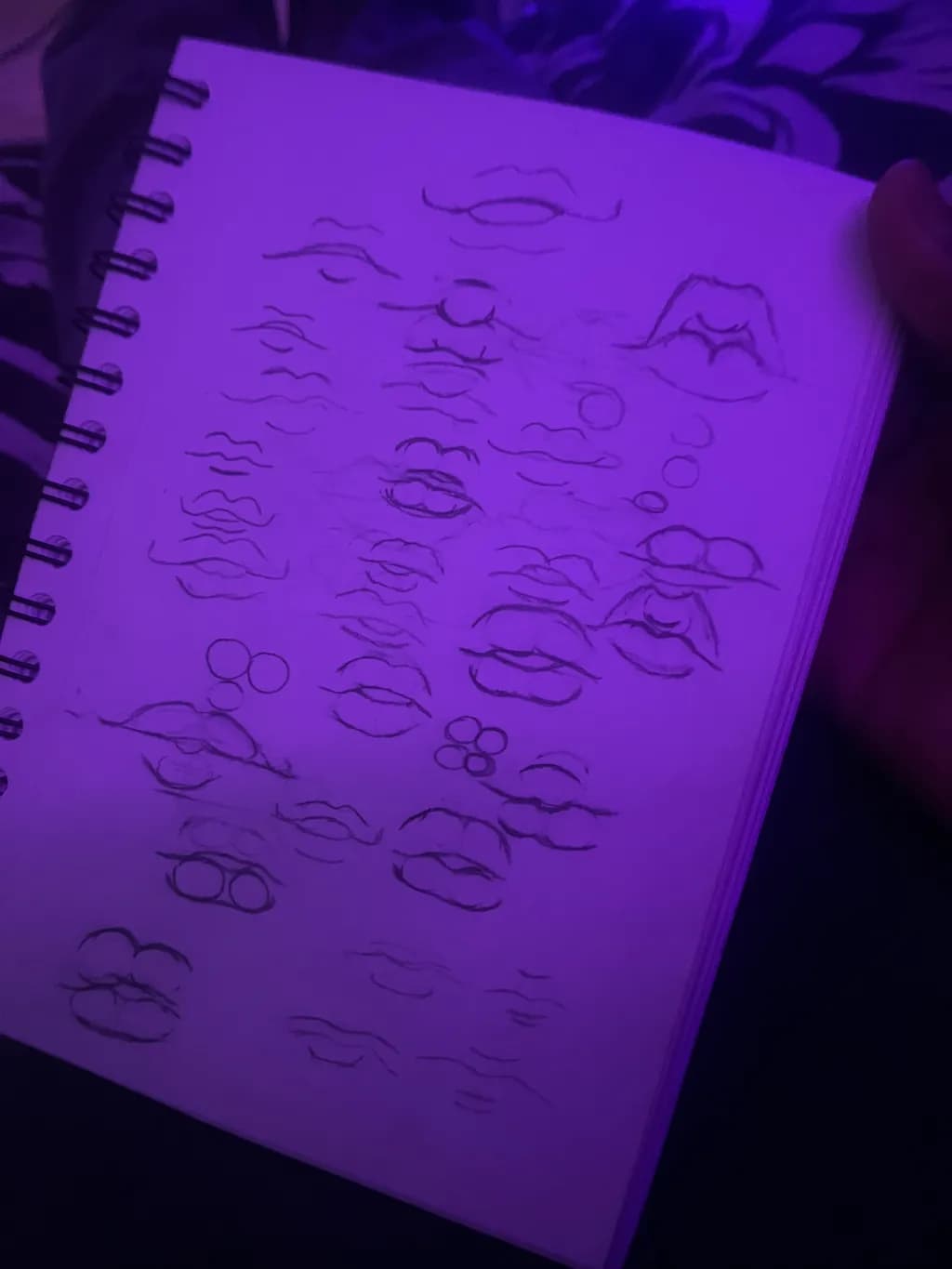 Lip Study Sketches
