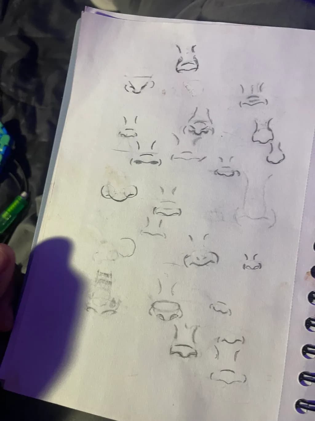 Nose Sketch Variations