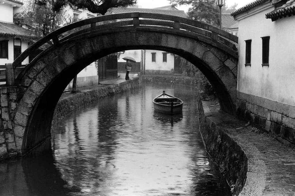 Rainy Canal Crossing
