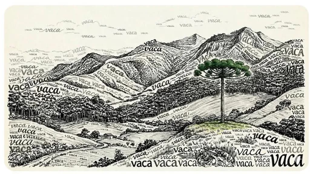 Green Glow on Vaca Hills (Araucaria)