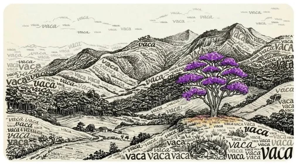 Purple Glow on Vaca Hills (Quaresmeira)