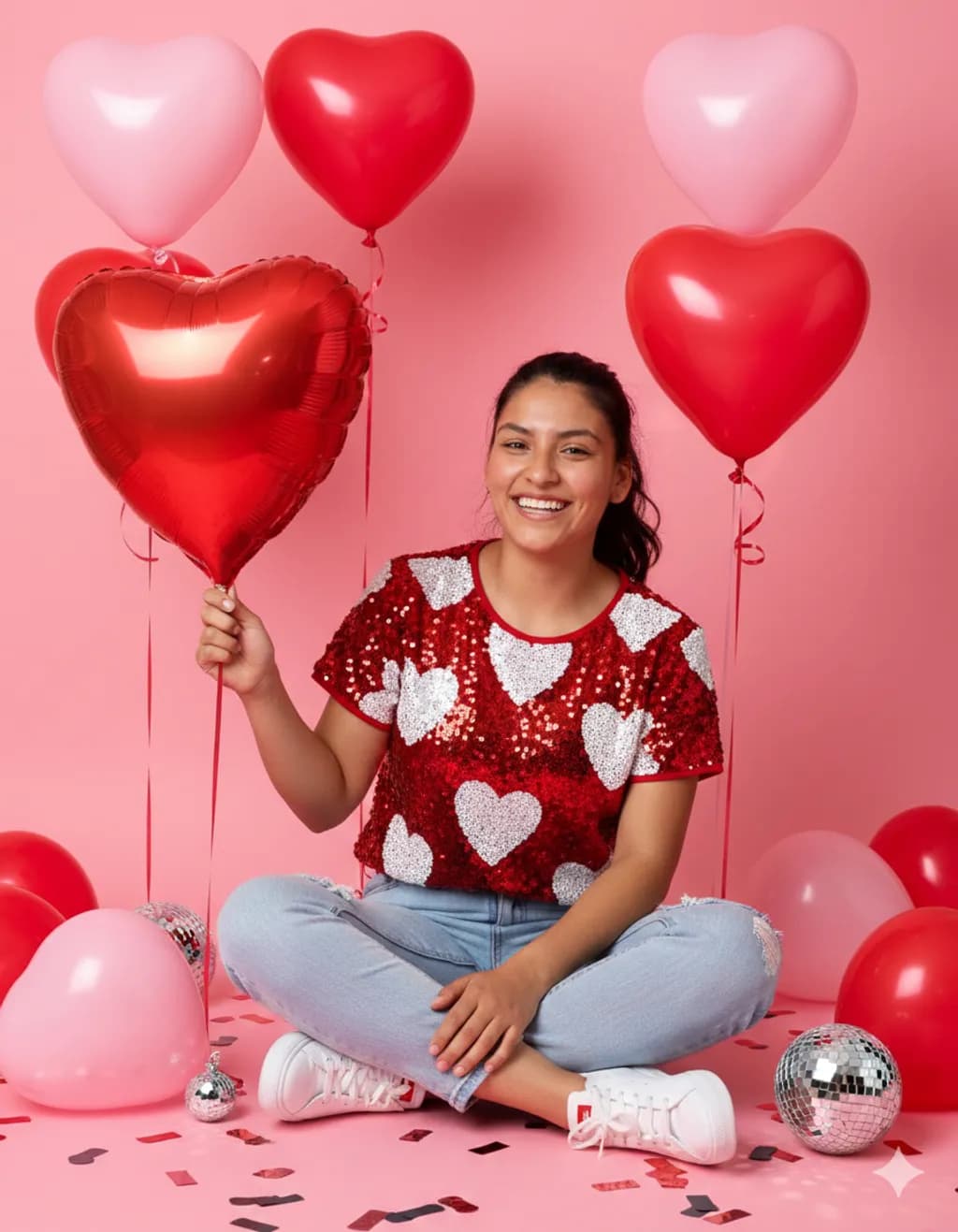 Heartbeat Sequin Top