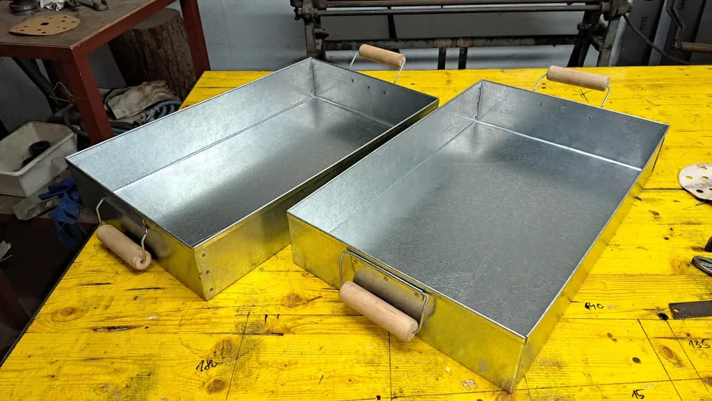 Galvanized Metal Trays