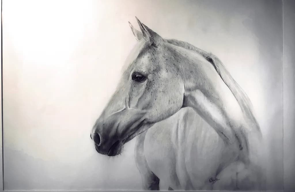 Monochrome Equine Portrait