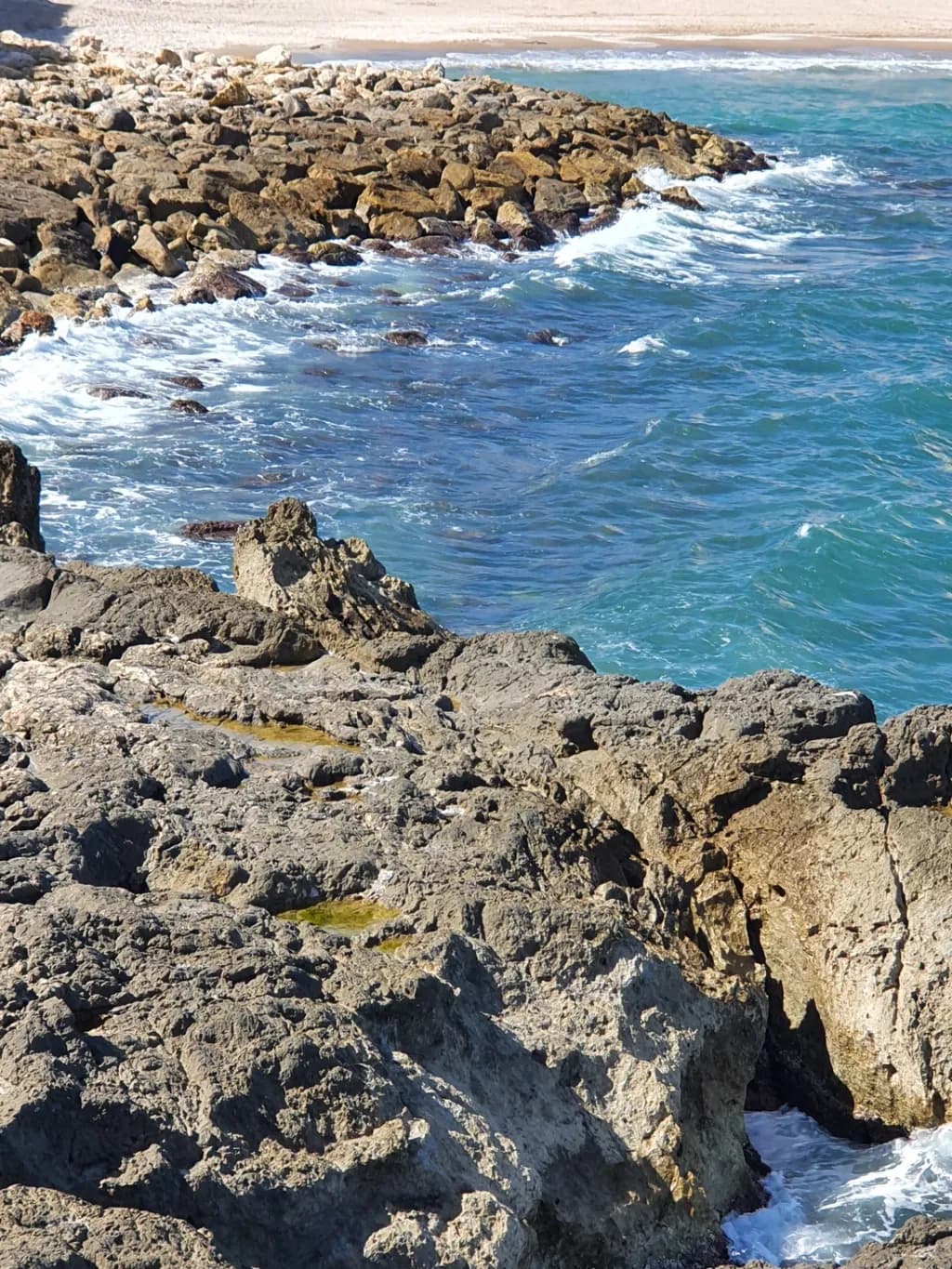Rocky Coastline Waves