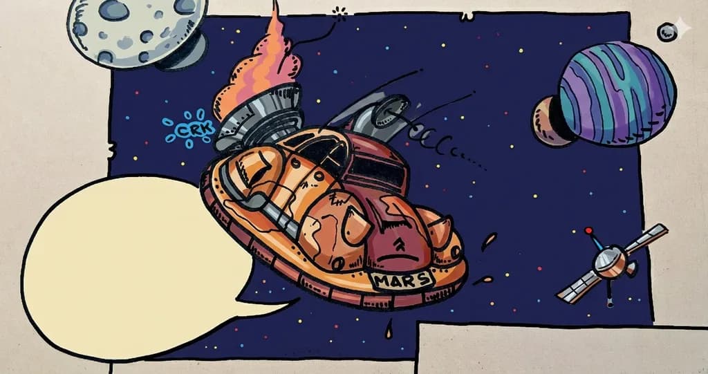 Citroen 2cv in space