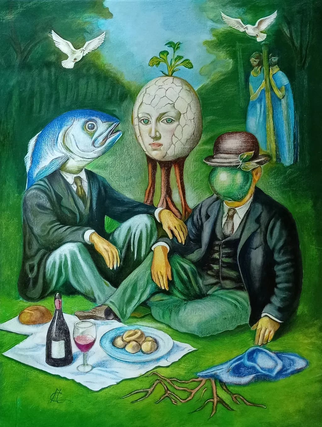 Garden Picnic Surrealism