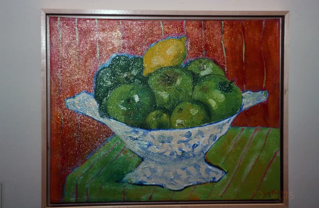 Green Apples and Lemon Bowl