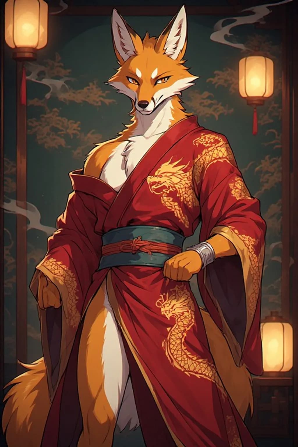 Dragon Kimono Fox