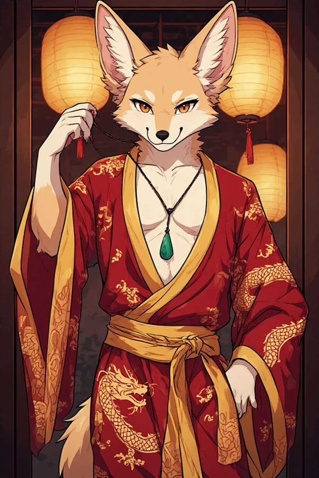 Dragon Kimono Fox