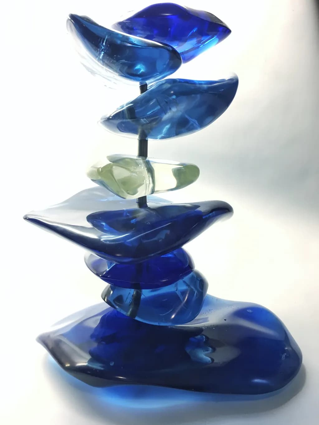 Stacked Blue Forms