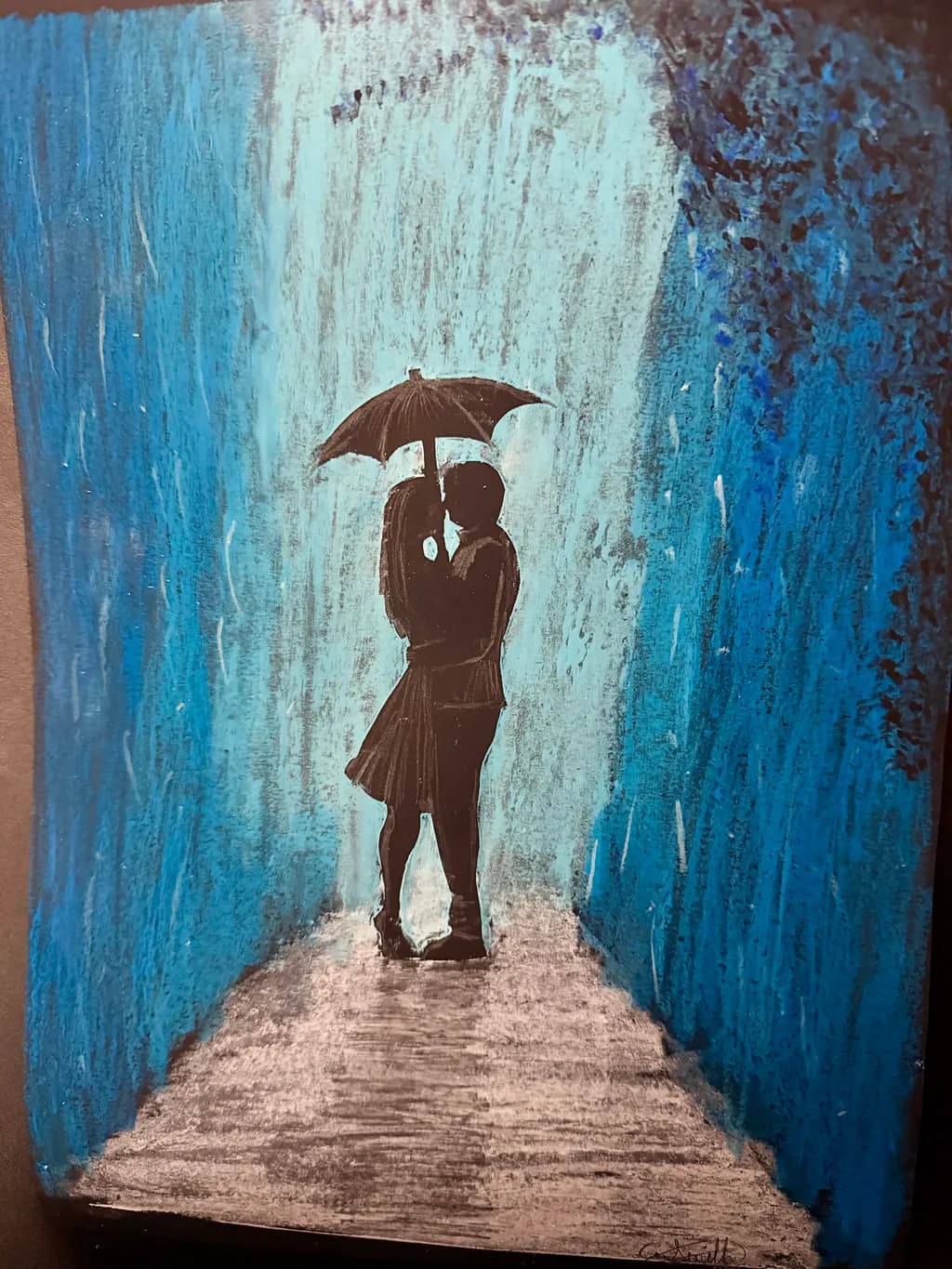 Blue Rain Embrace